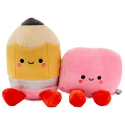 Hallmark Better Together Pencil And Eraser Magnetic Plush Pair, 6"