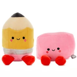 Hallmark Better Together Pencil And Eraser Magnetic Plush Pair, 6" -Hallmark Pencil and Eraser Magnetic Stuffed Animal Set 1KID3018 03