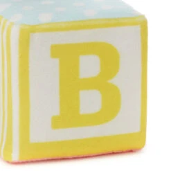 Hallmark Baby Block Plush Gift Card Holder -Hallmark Plush Baby Block Gift Card Holder With Pocket 1KGC1006 04