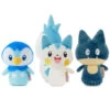 Hallmark Itty Bittys® Pokémon Piplup, Munchlax, And Pachirisu Plush, Set Of 3 -Hallmark Plush Pokmon Piplup Munchlax and Pachirisu 1KDD2153 01