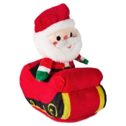 Hallmark Santa In Sleigh Zip-Along Plush Toy -Hallmark Plush ZipAlong Toy of Santa in Sleigh 1KCX3011 04