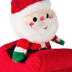 Hallmark Santa In Sleigh Zip-Along Plush Toy -Hallmark Plush ZipAlong Toy of Santa in Sleigh 1KCX3011 05