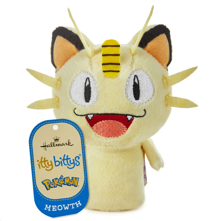 Hallmark Itty Bittys® Pokémon Meowth Plush 4 Hallmark Itty Bittys® Pokémon Meowth Plush - Image 2