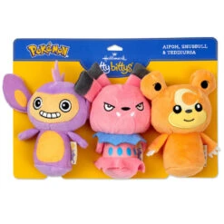 Hallmark Itty Bittys® Pokémon Snubbull, Teddiursa And Aipom Plush, Set Of 3 -Hallmark Pokmon Snubbull Teddiursa and Aipom Plush Set 1KDD2239 06