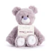 Demdaco Friendship Lavender Plush Bear With Hearts Bracelet -Hallmark Purple Bear Stuffed Animal With Hearts Bracelet 5004820209 01