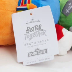 Hallmark Better Together Sesame Street Bert And Ernie Magnetic Plush Pair, 5.25" H -Hallmark Sesame Street Bert and Ernie Magnetic Plush 1BTG1028 07