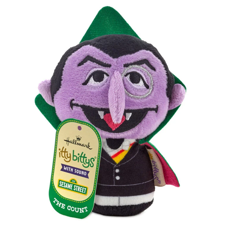 Hallmark Itty Bittys® Sesame Street The Count Plush With Sound 4 Hallmark Itty Bittys® Sesame Street The Count Plush With Sound - Image 2