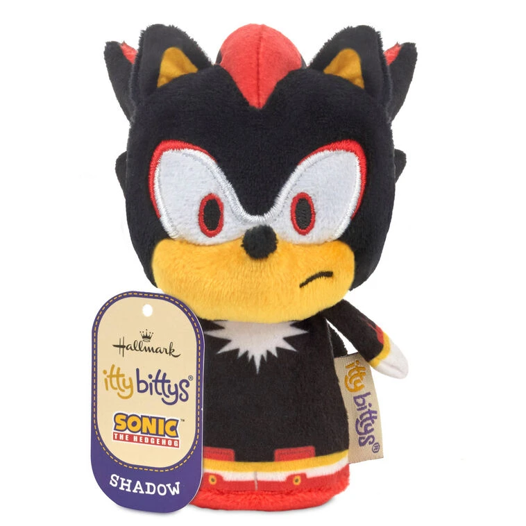Hallmark Itty Bittys® Sonic The Hedgehog™ Shadow Plush 4 Hallmark Itty Bittys® Sonic The Hedgehog™ Shadow Plush - Image 2
