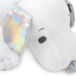 Hallmark Peanuts® 75th Anniversary Floppy Snoopy Plush, 11" -Hallmark Silver and White Floppy Snoopy Stuffed Animal 1PAJ4701 04