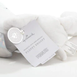 Hallmark Peanuts® 75th Anniversary Floppy Snoopy Plush, 11" -Hallmark Silver and White Floppy Snoopy Stuffed Animal 1PAJ4701 06
