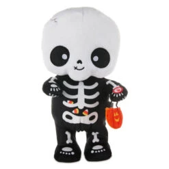 Hallmark Trick-or-Treat Skeleton Plush With Sound And Motion, 10"
