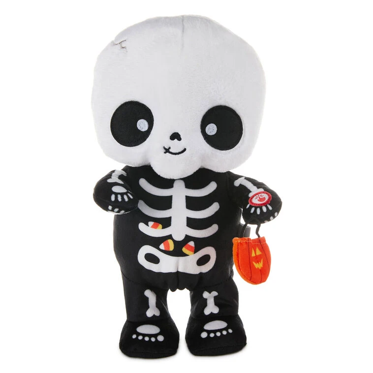 Hallmark Trick-or-Treat Skeleton Plush With Sound And Motion, 10" 3 Hallmark Trick-or-Treat Skeleton Plush With Sound And Motion, 10"
