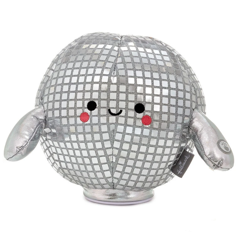 Hallmark Spinning Disco Ball Plush With Sound And Motion, 8" 3 Hallmark Spinning Disco Ball Plush With Sound And Motion, 8"