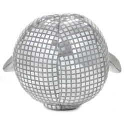Hallmark Spinning Disco Ball Plush With Sound And Motion, 8" 9 Hallmark Spinning Disco Ball Plush With Sound And Motion, 8" -Hallmark Spinning Silver Disco Ball Plush Toy With Music 1KID3026 03