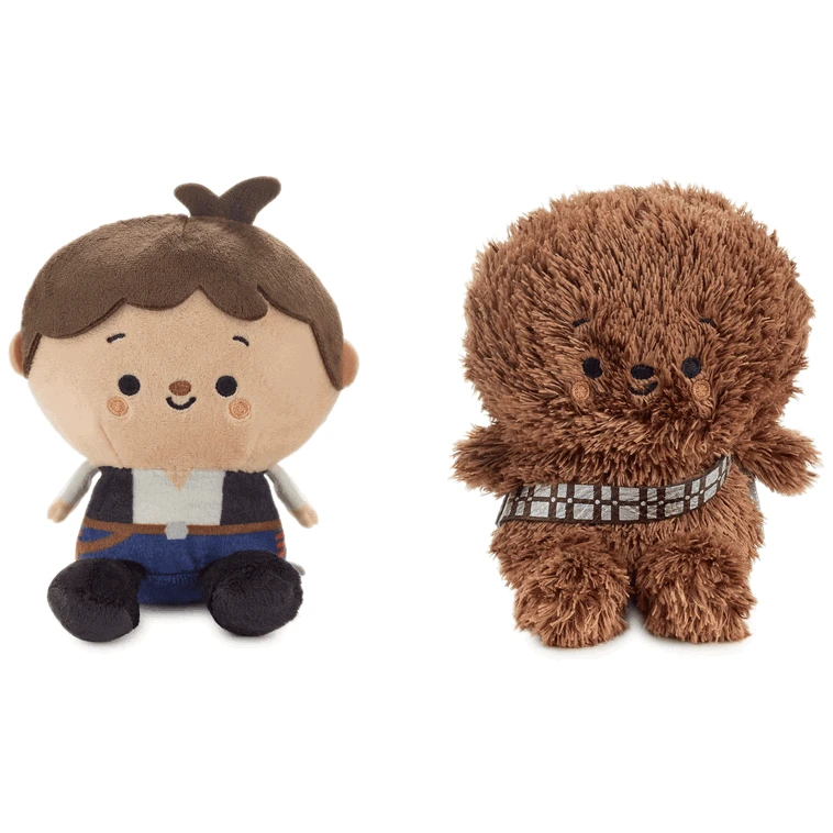 Hallmark Better Together Star Wars™ Han Solo™ And Chewbacca™ Magnetic Plush Pair, 5.5" 4 Hallmark Better Together Star Wars™ Han Solo™ And Chewbacca™ Magnetic Plush Pair, 5.5" - Image 2