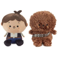 Hallmark Better Together Star Wars™ Han Solo™ And Chewbacca™ Magnetic Plush Pair, 5.5" 10 Hallmark Better Together Star Wars™ Han Solo™ And Chewbacca™ Magnetic Plush Pair, 5.5" -Hallmark Star Wars Han Solo and Chewbacca Magnetic Plush 1BTG1008 03