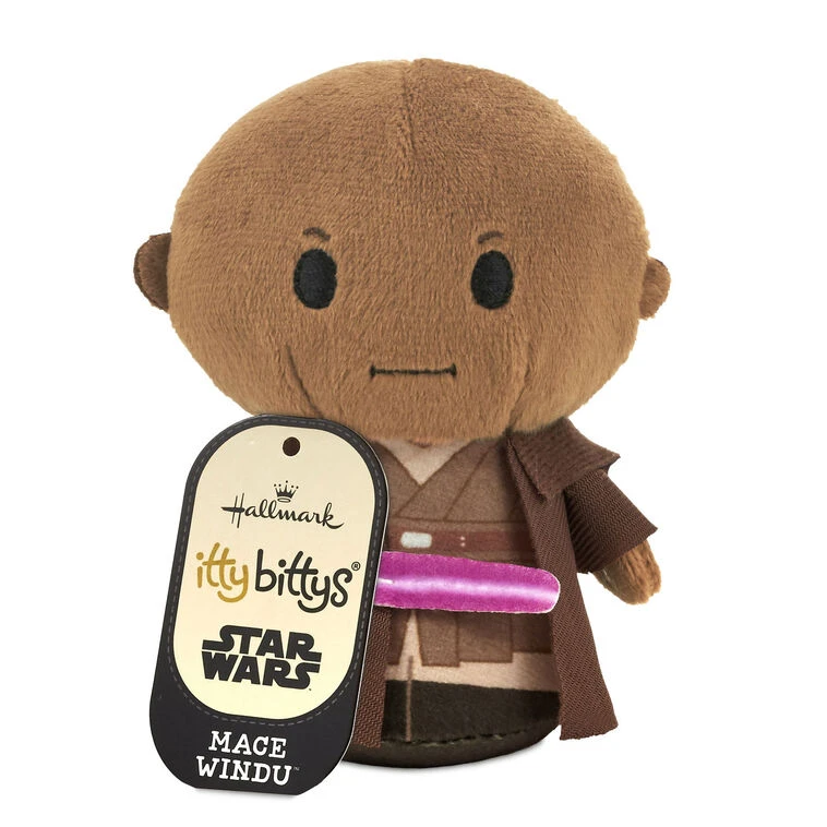 Hallmark Itty Bittys® Star Wars™ Mace Windu™ Plush 4 Hallmark Itty Bittys® Star Wars™ Mace Windu™ Plush - Image 2