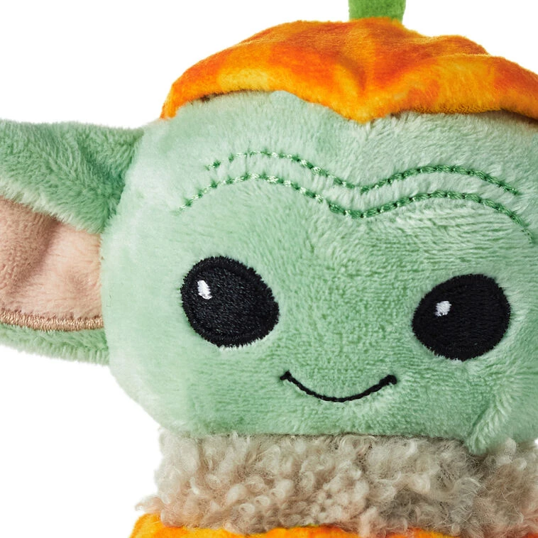 Hallmark Itty Bittys® Star Wars: The Mandalorian™ Grogu™ Jack-o'-Lantern Plush 6 Hallmark Itty Bittys® Star Wars: The Mandalorian™ Grogu™ Jack-o'-Lantern Plush - Image 4