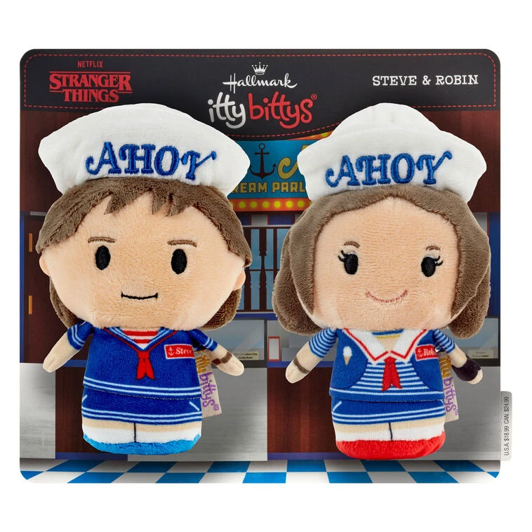 Hallmark Itty Bittys® Netflix Stranger Things Steve And Robin Scoops Ahoy Plush, Set Of 2 7 Hallmark Itty Bittys® Netflix Stranger Things Steve And Robin Scoops Ahoy Plush, Set Of 2 - Image 5