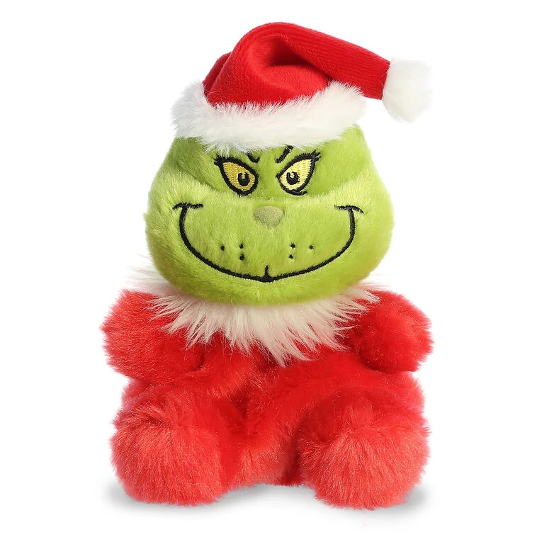 Aurora Palm Pals Dr. Seuss's Santa Grinch Plush, 5" 3 Aurora Palm Pals Dr. Seuss's Santa Grinch Plush, 5"