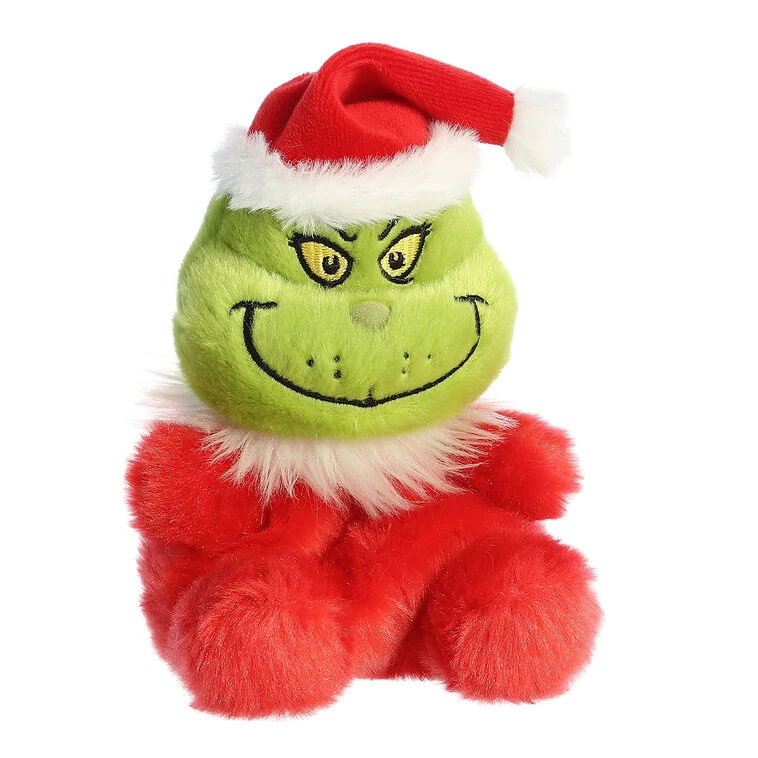 Aurora Palm Pals Dr. Seuss's Santa Grinch Plush, 5" 5 Aurora Palm Pals Dr. Seuss's Santa Grinch Plush, 5" - Image 3