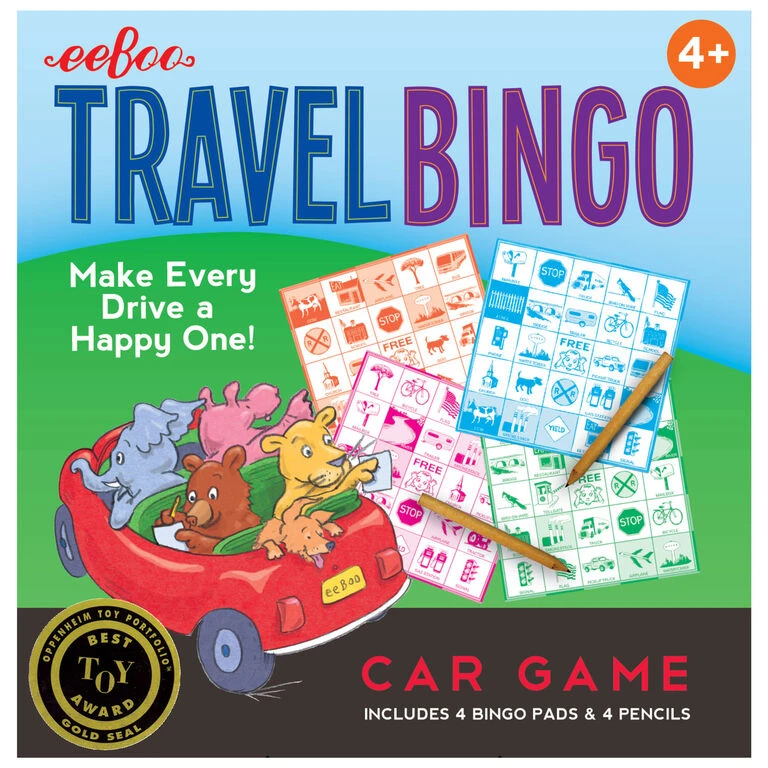 Eeboo Travel Bingo Game 3 Eeboo Travel Bingo Game