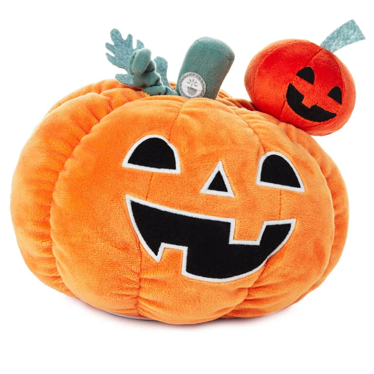 Hallmark Tricks Or Treats Pumpkins Singing Plush With Motion, 8.5" 3 Hallmark Tricks Or Treats Pumpkins Singing Plush With Motion, 8.5"