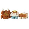 Hallmark Better Together Holiday Feast Magnetic Plush, Set Of 3 -Hallmark Turkey Pumpkin Pie and Potatoes Stuffed Animals 1FAL1900 01