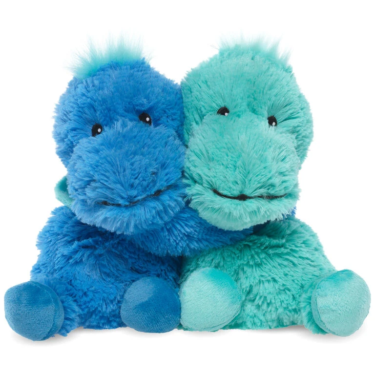 Warmies Hugs Heatable Scented Dinosaur Stuffed Animals, 7.5" H 3 Warmies Hugs Heatable Scented Dinosaur Stuffed Animals, 7.5" H