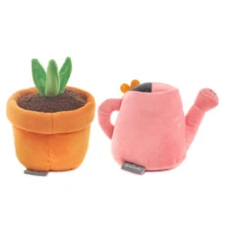 Hallmark Better Together Watering Can And Plant Magnetic Plush Pair, 4.5" -Hallmark Watering Can and Flower Magnetic Stuffed Animal Set 1KID3017 04