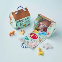 Mud Pie Zoo Plush Toy Set, 6 Pieces -Hallmark Zoo Animals Plush Toy Play Set 12110304 04